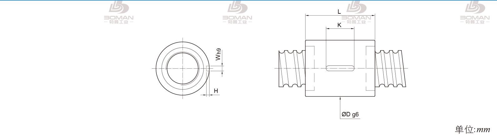 PMI RSIC5010-6 PMI TBI研磨级滚珠丝杆