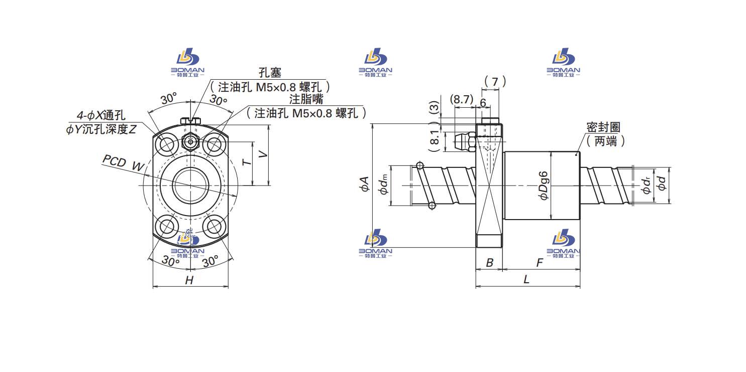 BSS1510-3E-BSS滚珠丝杠螺母