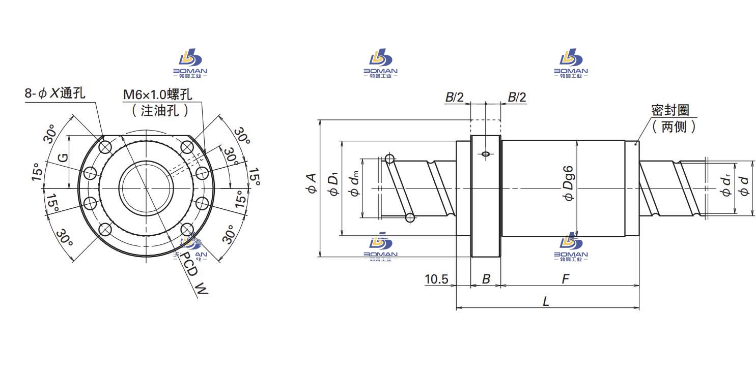 BSS4025-4E-BSS滚珠丝杠螺母