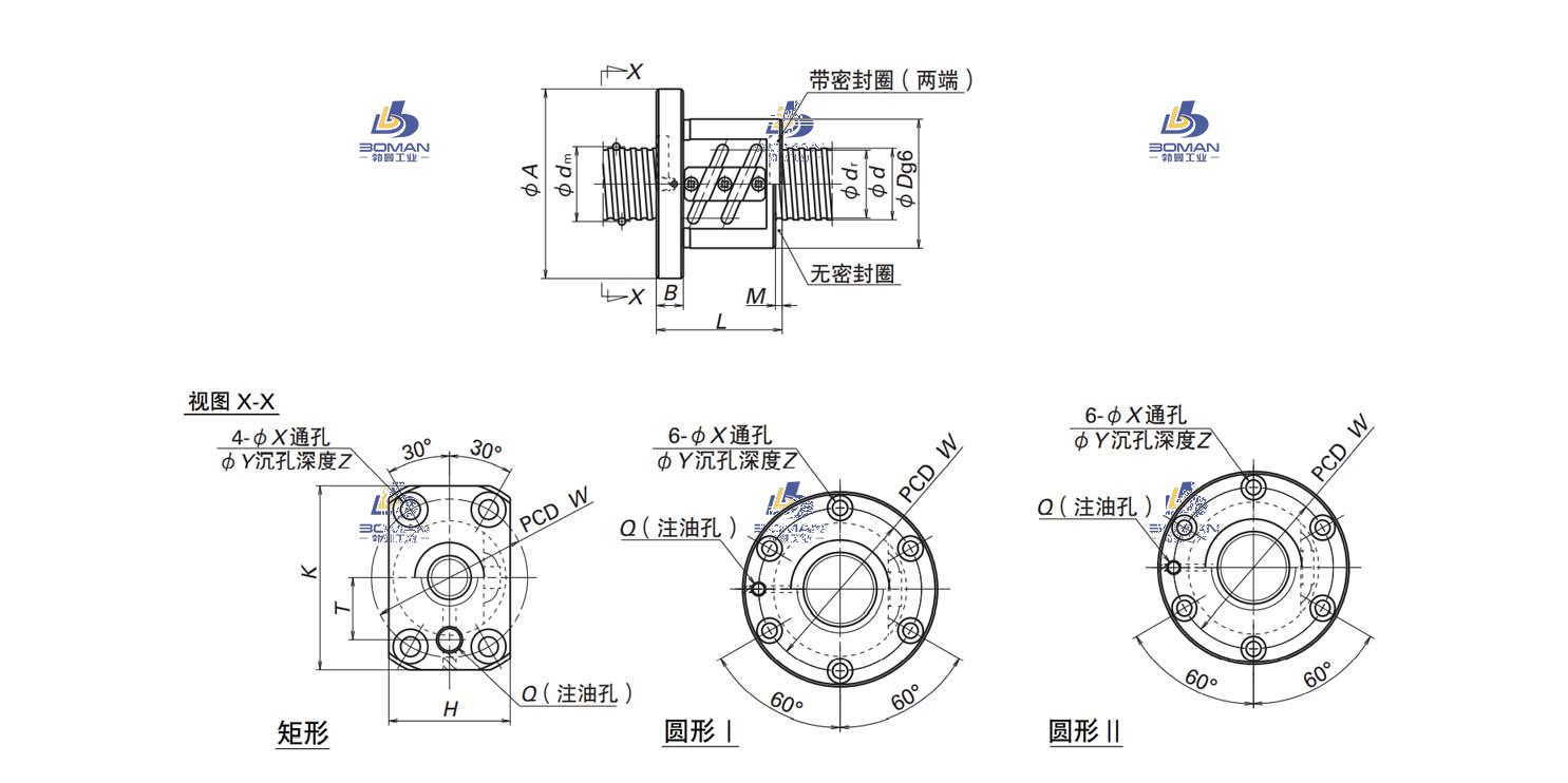 PFT1606-2.5-LDFT滚珠丝杠
