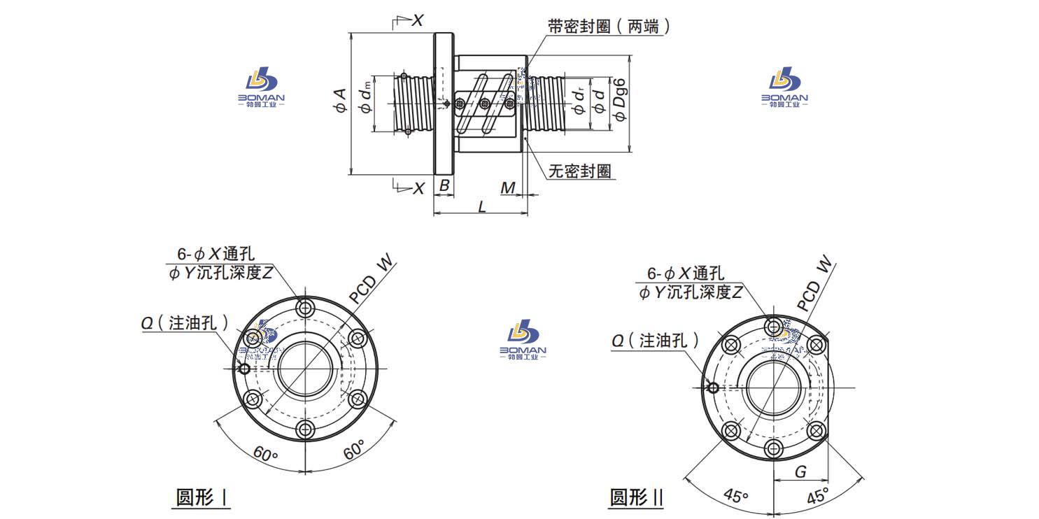 ZFT4010-6-SFT滚珠丝杠螺母
