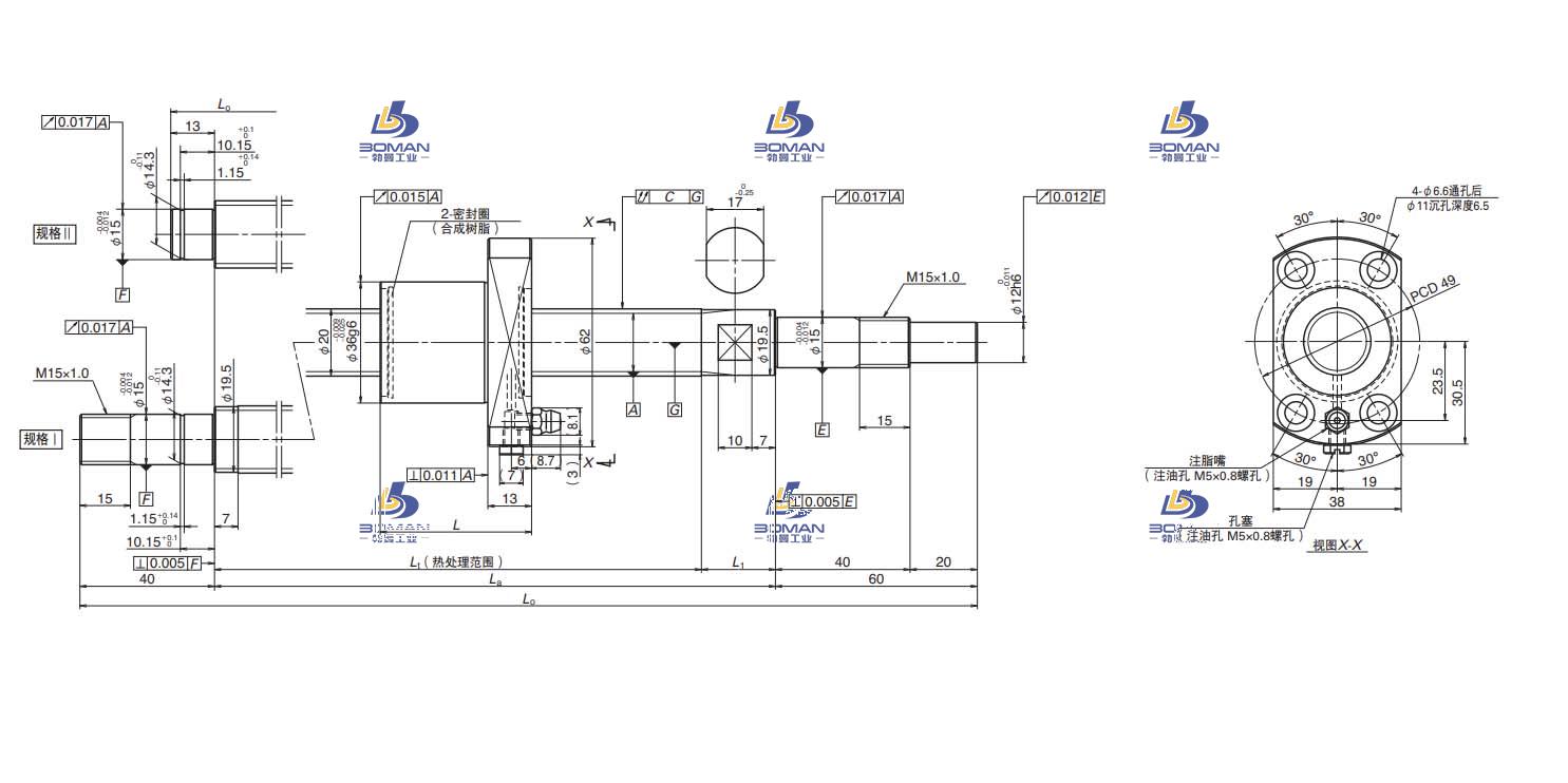 PSS2040N1D0658-FSS滚珠丝杠