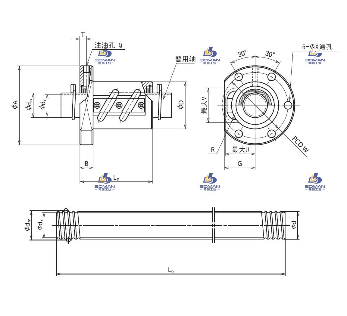 RNFTL4010A7S-NSK冷轧滚珠丝杠