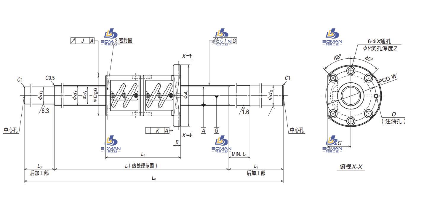 W4010SS-5D-C5Z12-NSK MS系列滚珠丝杠